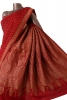 Pure Handloom Zari Butta Banarasi Crepe Silk Saree
